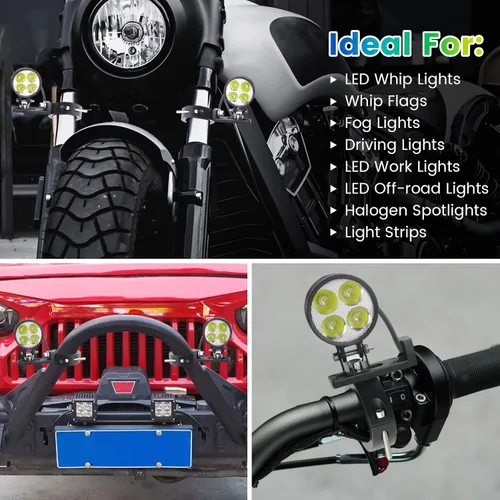 Miniatura 6 de Soporte de luz para motocicleta, soportes de barra de luz, montaje de luz antiniebla de giro de motocicleta, soportes de montaje para motocicleta