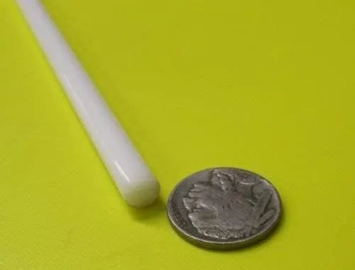 Miniatura 3 de Delrin - Tubo redondo de acetal POM blanco de 0.250 pulgadas de diámetro exterior de gran tamaño x 0.125 pulgadas de diámetro interior x 1/16
