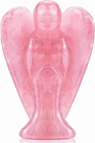 Miniatura 16 de YATOJUZI Estatua de ángel de obsidiana negra de 5 cm decorativa con cristales curativos de Reiki, piedra natural pulida tallada a mano, figuritas