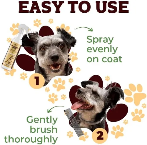 Miniatura 6 de Spray desenredante y acondicionador para mascotas para perros Reduce el desprendimiento, elimina enredos y calma la piel sensible Hidratante