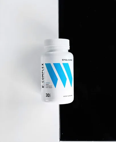 Miniatura 5 de Swolverine Complejo de vitamina B Complejo B que incluye B12, B1, B2, B3, B5, B6, B7, B9, ácido fólico, colina, inositol y biotina, apoya