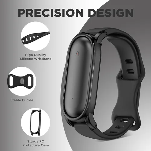 Miniatura 3 de Pulsera de silicona compatible con grabadora de voz Plaud NotePin, funda de PC con correa ajustable para Plaud NotePin S (2025), correa de repuesto