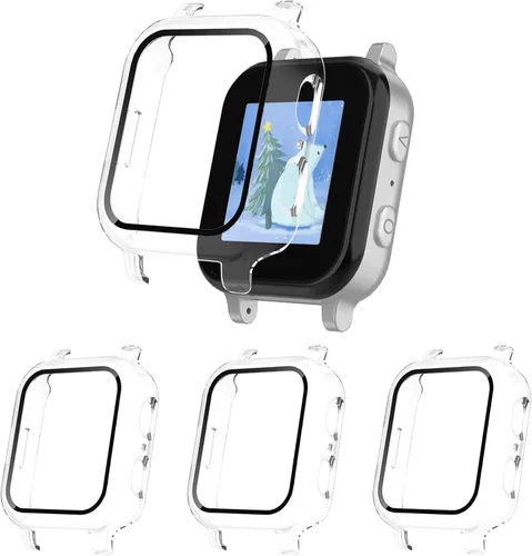 Miniatura 18 de Paquete de 3 fundas protectoras compatibles con Gabb Watch 3/3e - Cubierta rígida de policarbonato con protector de pantalla de vidrio templado