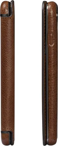 Miniatura 7 de Sena Cartera Ultra Delgada Libro De Billetera De Cuero Más Delgada Funda De Libro Para iPhone 6, 7, 8 - Cognac