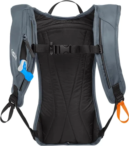 Miniatura 2 de CamelBak Zoid - Paquete de hidratación de nieve con depósito de 70 onzas, perfil bajo, para esquí y snowboard, gris/naranja 2.0