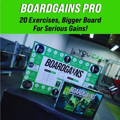 Miniatura 2 de BoardGains Pro - Juego de mesa de fitness Maestros, entrenadores y padres de PE Uso para entrenamientos grupales, ejercicio en casa y educación