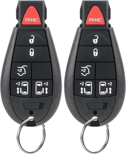 NPAUTO Llavero de repuesto para Chrysler Town and Country 2008-2016, Dodge Grand Caravan 2008-2020 - Llavero de automóvil con control remoto de