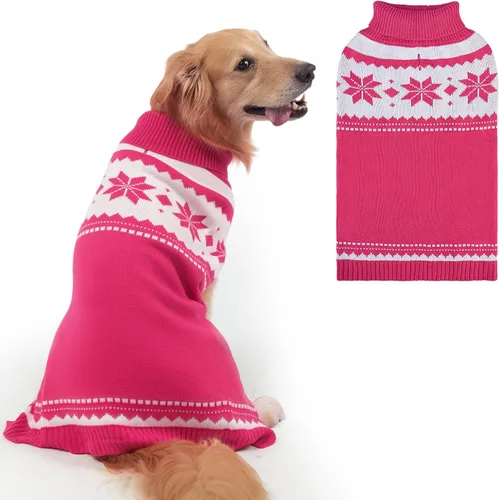 Miniatura 18 de Mihachi Suéter para perro, abrigo de invierno, ropa con rayas coloridas para clima frío, talla M