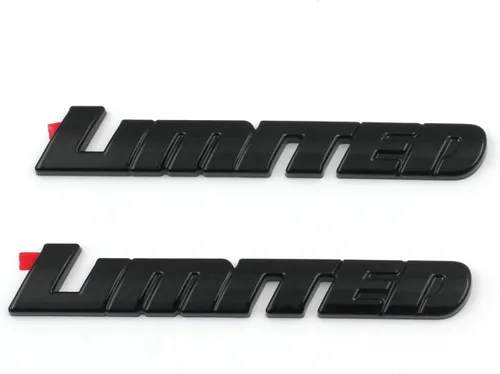 2 piezas de emblema de puerta negro brillante superpuesto Compatible con Sequoia Tacoma Tundra 4Runner (Negro brillante)