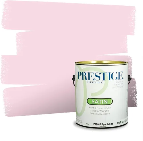 Miniatura 632 de Prestige Paints Pintura exterior e imprimación en uno, 1 galón, plano, coincidencia comparable de Valspar* Amber Rose*