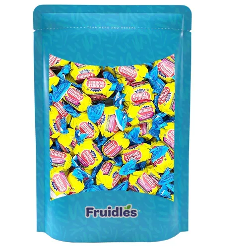 Miniatura 4 de Fruidles Bolas de goma de mascar de doble burbuja originales de media libra con sabor a fruta original y mixta, golosinas de bufé de dulces