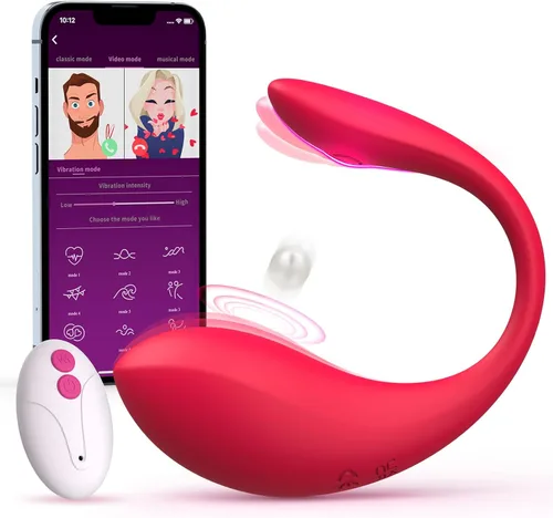 Miniatura 8 de Vibrador portátil con APP y control remoto, juguetes sexuales para mujer con 9 modos de vibración, juguetes sexuales femeninos para mujeres