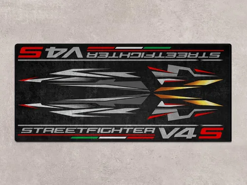 Miniatura 2 de Tapete de estacionamiento para modelos de motocicleta Streetfighter V4 S, tapete para exhibir y para pozo, lavable, antideslizante, para garaje