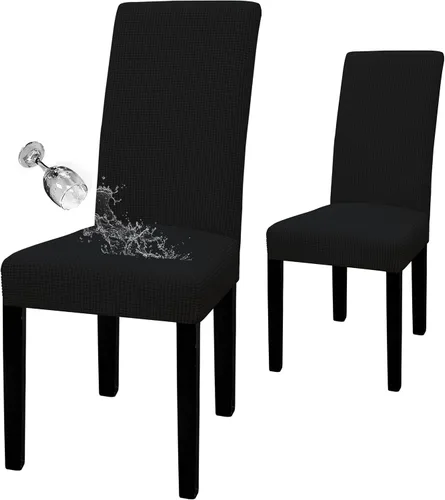 Miniatura 74 de Easy-Going - Juego de 2 fundas para sillas de comedor 100% impermeables, de tela Jacquard elástica, fundas protectoras removibles y lavables