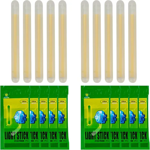 Miniatura 9 de QualyQualy Varillas incandescentes de pesca para bobbers de 1, 1.5, 2, 3 pulgadas, luces de alarma de campana de pescar, luces de alarma Bobber, kit