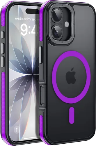 Miniatura 16 de Funda para iPhone 17 Pro Max con protector de lente de cámara [protección de grado militar de 10 pies] compatible con MagSafe a prueba de golpes