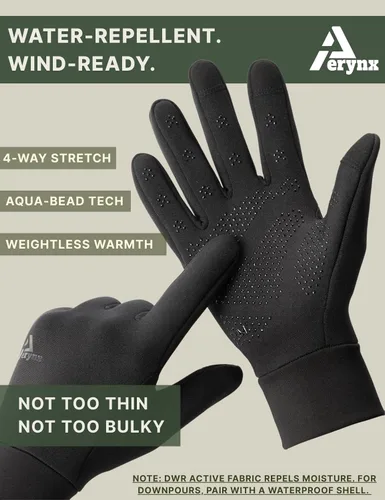 Miniatura 8 de Guantes ligeros de invierno para correr, guantes de pantalla táctil, forros para ciclismo, ciclismo, para hombres y mujeres