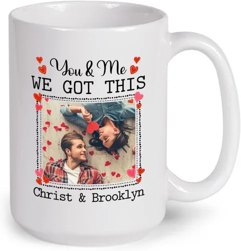 Miniatura 11 de A True Love Story Never Ever Taza, regalos de boda, regalos de pareja con foto personalizada para él y ella, taza de café con imagen de pareja, taza