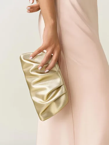 Miniatura 4 de SWEETV Dressy Vegan Leather Clutch Purse for Women Formal, Soft Pleated PU Evening Clutch for Weddings, Proms, Cocktail-Gemma