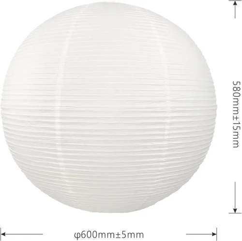 Miniatura 2 de Abajur grande de papel redondo blanco de 23 pulgadas, linternas chinas, linterna de papel colgante, decoración de interiores