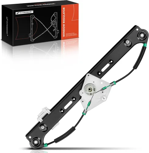 Miniatura 9 de Regulador de ventana A-Premium sin motor de reemplazo para BMW X3 E83 2004-2010 parte trasera izquierda, lado del conductor