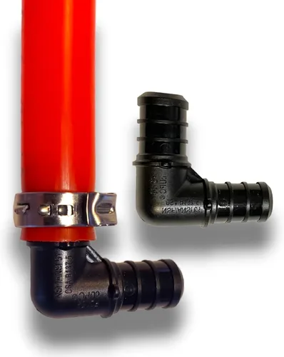 Miniatura 5 de PEX - Paquete de 60 camisetas, acoplamientos y codos de 1/2 pulgada, accesorios de polietileno PPSU Crimp Pex (F2159) con codos (20 unidades)