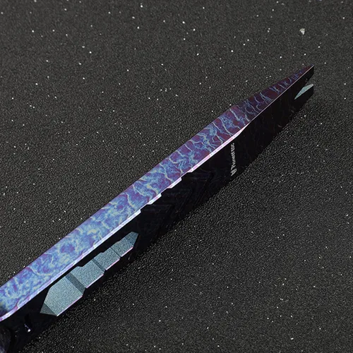 Miniatura 3 de Herramienta de bolsillo EDC Pry Bar,Llave hexagonal multiherramienta de titanio, destornillador, extractor de uñas, llavero abridor de botellas