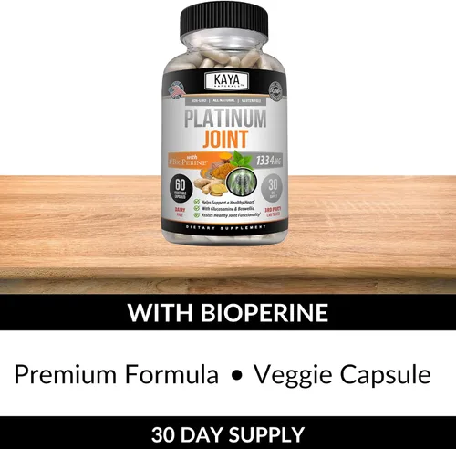 Miniatura 5 de Kaya Naturals Platino - Nature Made Bioperine, glucosamina, cúrcuma con boswellia, propiedades antioxidantes saludables, curcumina de cúrcuma 1334