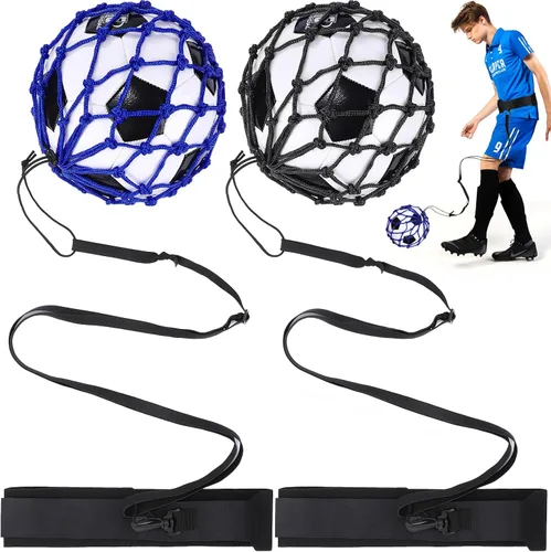 Miniatura 12 de TOBWOLF Football Kick Trainer, Soccer Return Trainer Net Fits Ball Size 3, 4, 5, Hands-Free Soccer Kick Throw Training Aid