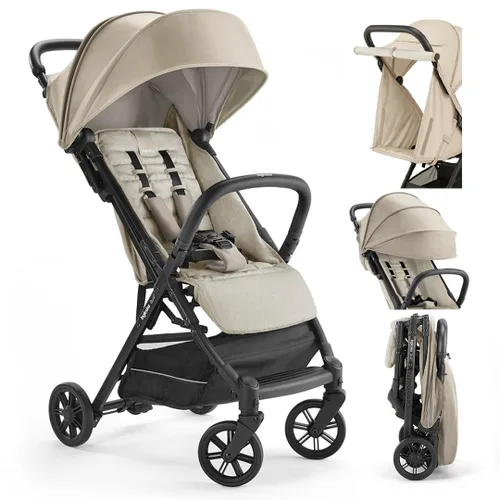 Inglesina Quid 2 Cochecito - Alpaca Beige - Cochecito de viaje ultra compacto y ligero, para bebés y niños pequeños, cabeza de avión, plegable,