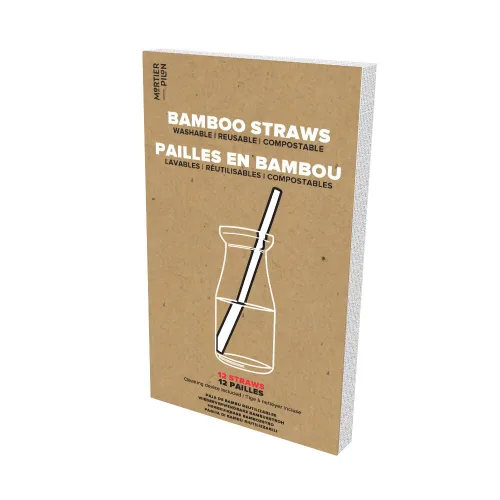 Miniatura 2 de Mortier Pilon - Juego de 9 bolsas reutilizables, 3 envolturas de cera de abejas y 12 pajitas de bambú