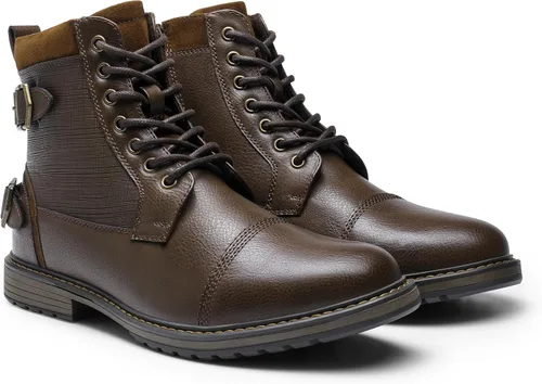 Miniatura 3 de Bruno Marc Botas de motocicleta para hombre, botas de vestir Oxford