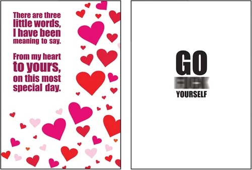 Go F Yourself: Secret Scrooge Mean Tarjeta de felicitación - Perfecto para esa persona especial en tu vida que simplemente no puedes soportar más