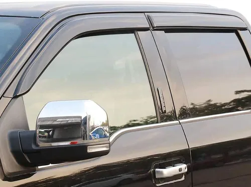 Defensas de Lluvia Montadas en el Exterior Viseras para Ventanas para Ford F-150 SuperCrew 2015-2026 & Raptor/F-250/F-350/F-450/F-550 Super Duty