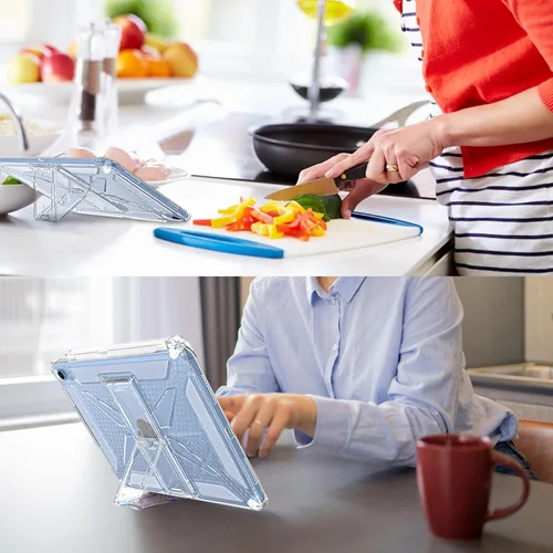 Miniatura 11 de Clear Stand Case for iPad Air 3 (Air 3rd Generation) 10.5 inch 2019 & iPad Pro 10.5 inch 2017 with Pencil Holder/Kickstand Soft TPU Back Silicone