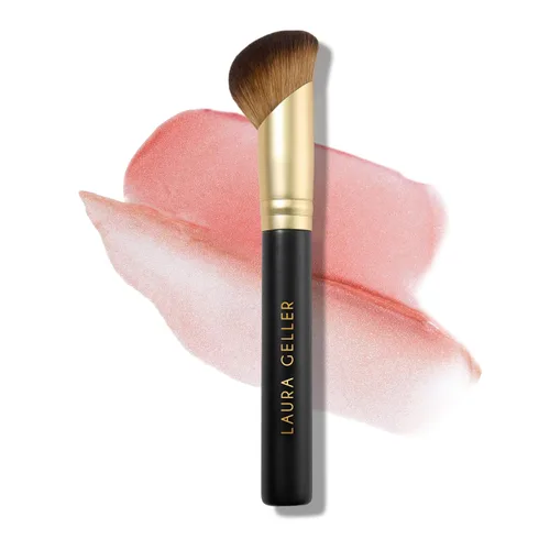 Miniatura 26 de LAURA GELLER NEW YORK - Brocha retráctil con mango de aluminio Kabuki, para todo el maquillaje facial y base para maquillaje facial líquido, crema