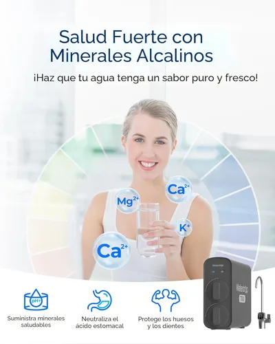 Miniatura 4 de Waterdrop G5P700A Filtro de Agua de Ósmosis Inversa Alcalina Mineral pH+ Certificado NSF/ANSI 58 & 372, Sistema de Ósmosis Inversa de 700G, Sistema