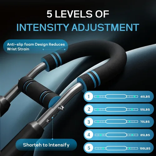 Miniatura 2 de Twister arm Trainer, Adjustable Resistance (40-140 lbs) Chest Workout Equipment,Forearm Power Exercise bar , pectoralis spinalis Device, Portable