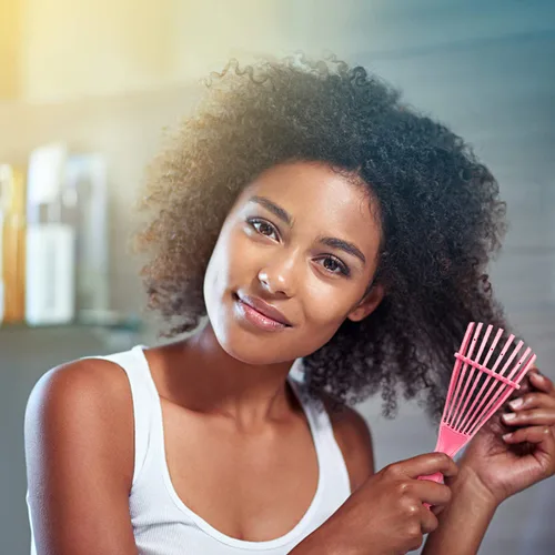 Miniatura 7 de Cepillo desenredante para cabello afroamericano, con textura 3a a 4c, rizado, húmedo, seco, aceite, grueso, largo, desenredante para hermosos rizos