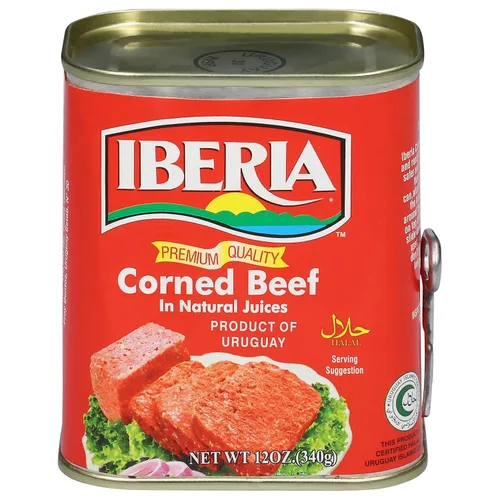 Miniatura 2 de Iberia Carne de res en conserva, 12 oz, carne en conserva de calidad premium con jugos naturales, Halal