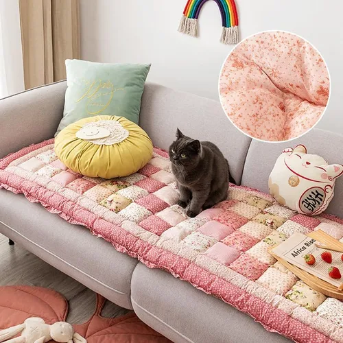 Miniatura 7 de Fundas mullidas para sofá de mascotas, protector de sofá para perros, cojín de algodón grueso, funda de sofá para mascotas, funda de sofá para cama