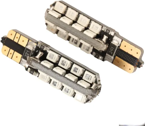 2 unids Super brillante 32 LED SMD bombillas T10 194 alta potencia ámbar amarillo bombillas de coche auto reemplazo iluminación 168 2825 W5W L286