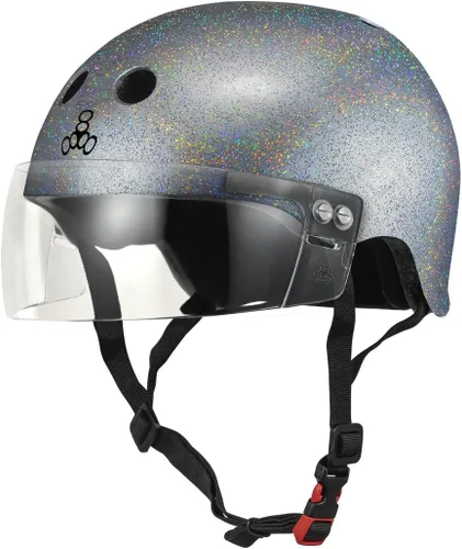 Miniatura 14 de Triple Eight El casco certificado Sweatsaver con visera para Roller Derby, Skateboarding y BMX