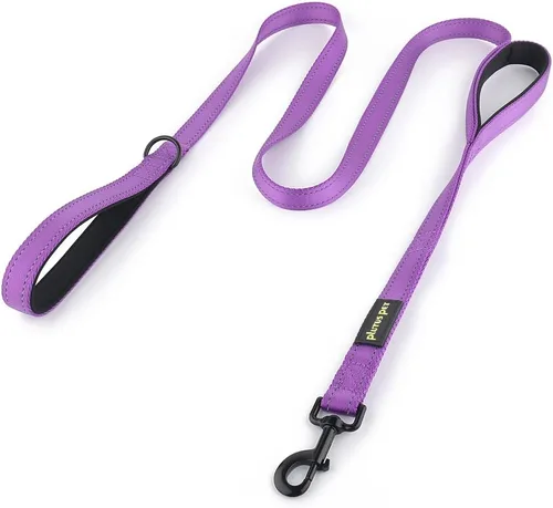 Miniatura 20 de Correa de perro de doble asa Plutus Pet de 6 pies, resistente, reflectante, correa de perro de doble asa para seguridad y entrenamiento, para perros