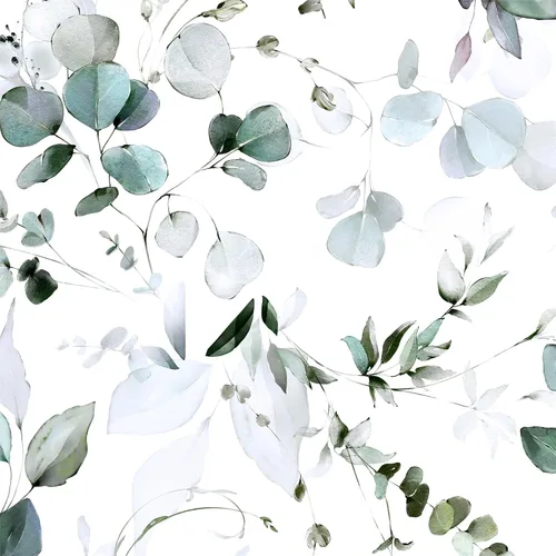 Laatse Green Leaf - Papel tapiz adhesivo de hojas florales de 17.5 x 393 pulgadas, papel tapiz autoadhesivo vintage, impermeable, revestimiento de