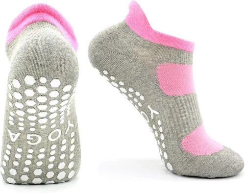 Miniatura 6 de Busy Socks Paquete de 2 calcetines antideslizantes para yoga, pilates, fitness, hospital, para mujeres y hombres, antideslizantes, para danza