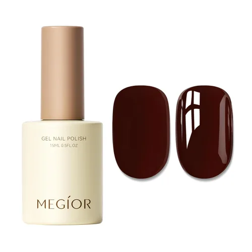 Miniatura 102 de MEGIOR Esmalte de uñas de gel blanco de 0.5 fl oz, color blanco antiguo, secado con luz UV, esmalte de gel francés, arte de uñas, salón de manicura