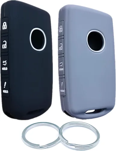 Miniatura 6 de 2 piezas Fundas de silicona para llavero inteligente de 4 botones, compatibles con 2023 2022 2021 2020 2019 Mazda 3 6 CX-30 CX-5 CX-9 CX-50