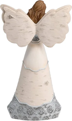 Miniatura 6 de Pabellón - Figura decorativa de ángel abuela de Elements - 8.0 pulgadas, sosteniendo un corazón, con la inscripción "El amor de una abuela calienta