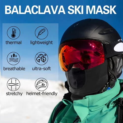 Miniatura 2 de ZMUBB Balaclava Ski Mask with Warm Fleece & Breathable Mesh,Winter Face Mask for Skiing,Snowboarding,Motorcycling